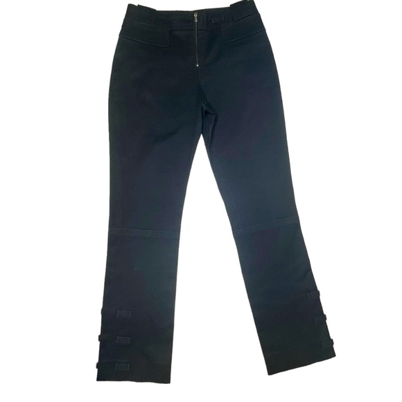 Yves Saint Laurent Black Pants Moto Military - Picture 1 of 10